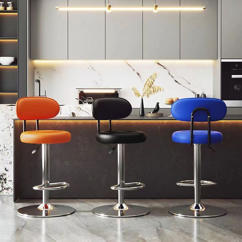 Bar Stool High Chair Bar Chair Adjustable Chair Cashier Front Desk Swivel Chair Rotating Home Bar Stool with Backrest Simple