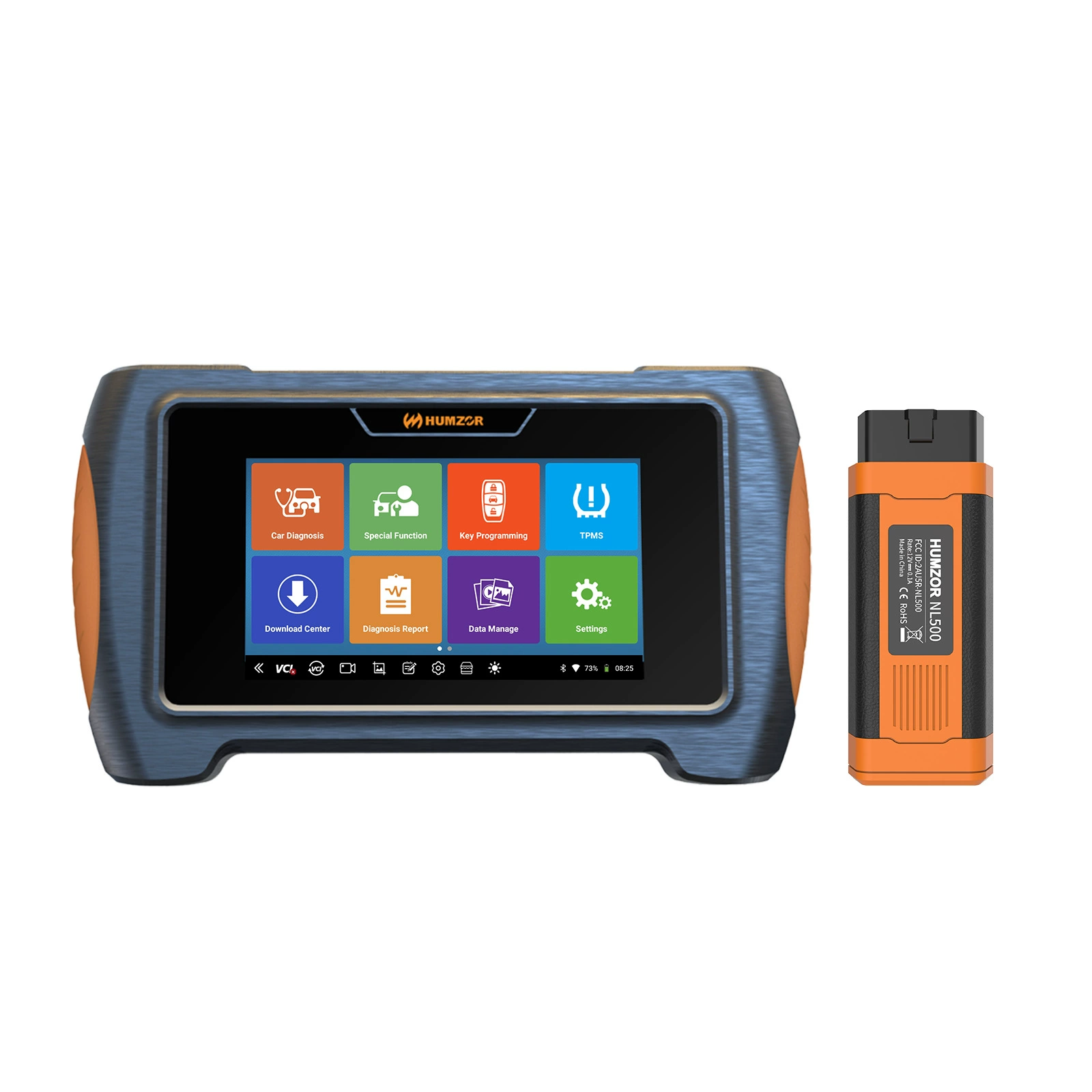 HUMZOR NP716 5,5 дюймов WiFi/Bluetooth OBD2 Автомобильный детектор неисправностей Многоязычная версия