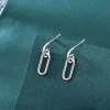 Small summer earrings, silver 925 sample, simple and elegant design