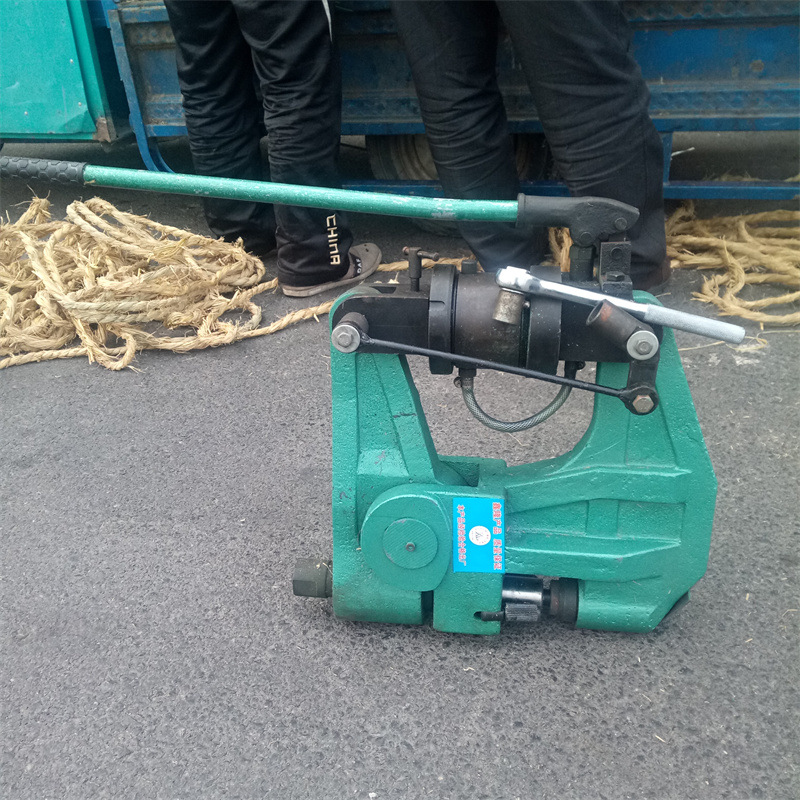 液压钢轨挤孔机 轨道钻眼机 KKY-300矿用钢轨打孔机 手动挤孔机