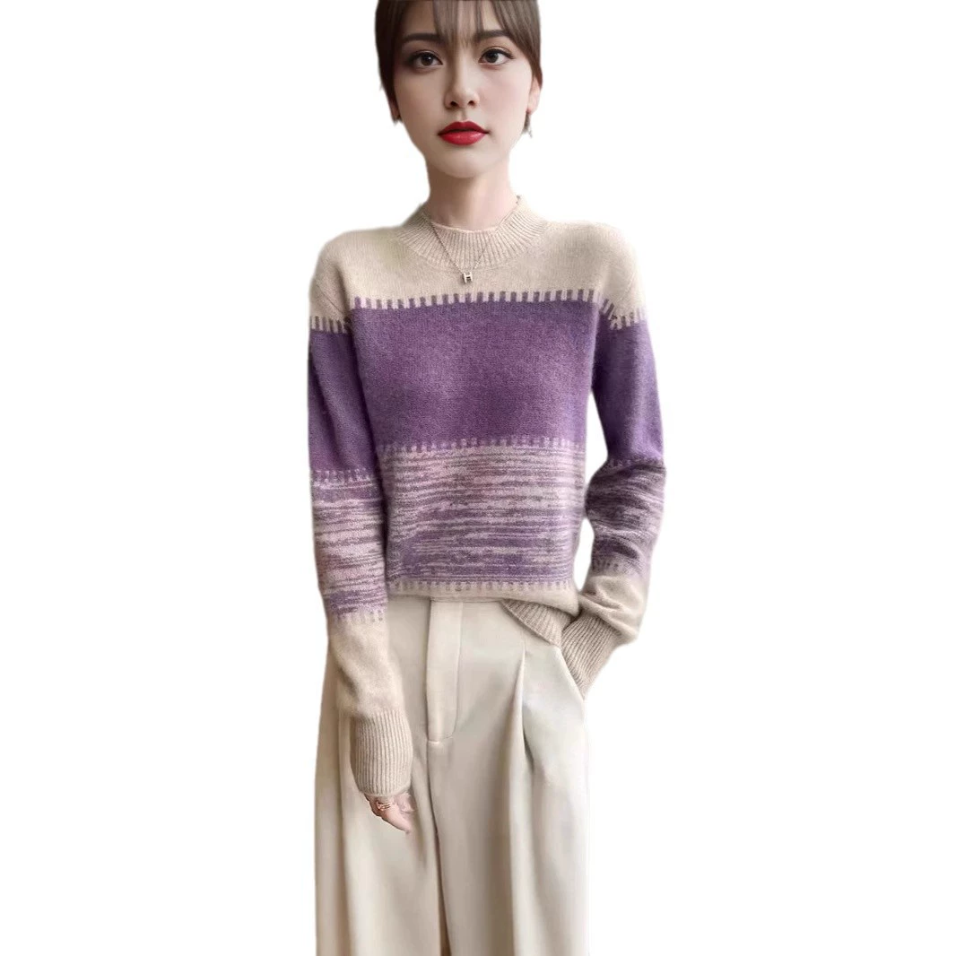 Демисезонный свитер с длинным рукавом, для отдыха, oversize