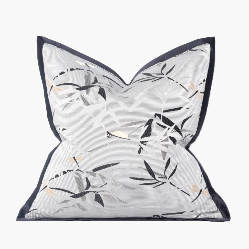 Modern New Chinese Style Light Luxury Living Room Sofa Pillow Cushion Cover Model Room Designer Soft Pillow Backrest Cross Border