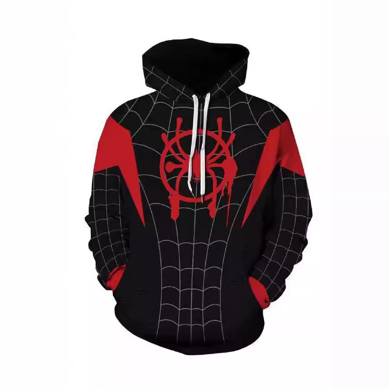 3D Digital Print Spider-Man New Era Little Black Spider cosplay Anime Zipper Cardigan Explosive Spider-Man
