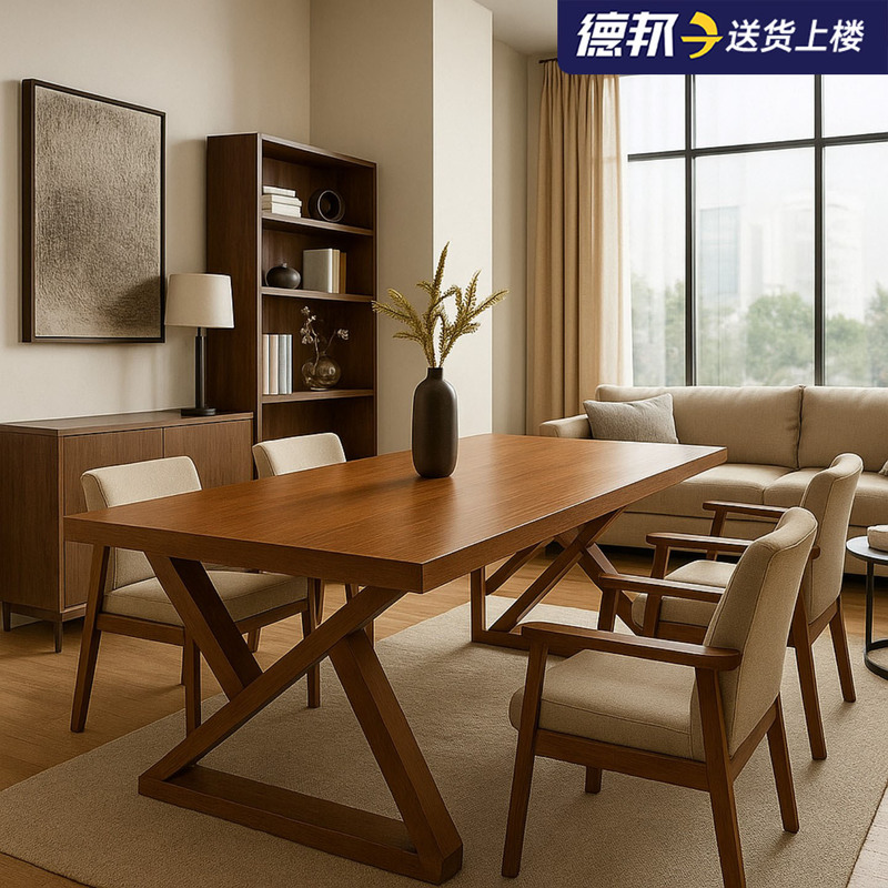 Solid Wood Computer Table Large Table Double Table Home Bedroom Rectangular Desk Calligraphy Table Tea Table Study Table