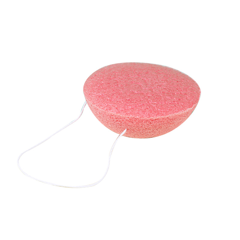 Fábrica de esponja de konjac personalizada esponja de lavado facial esponja de limpieza facial limpieza de material vegetal degradable a granel