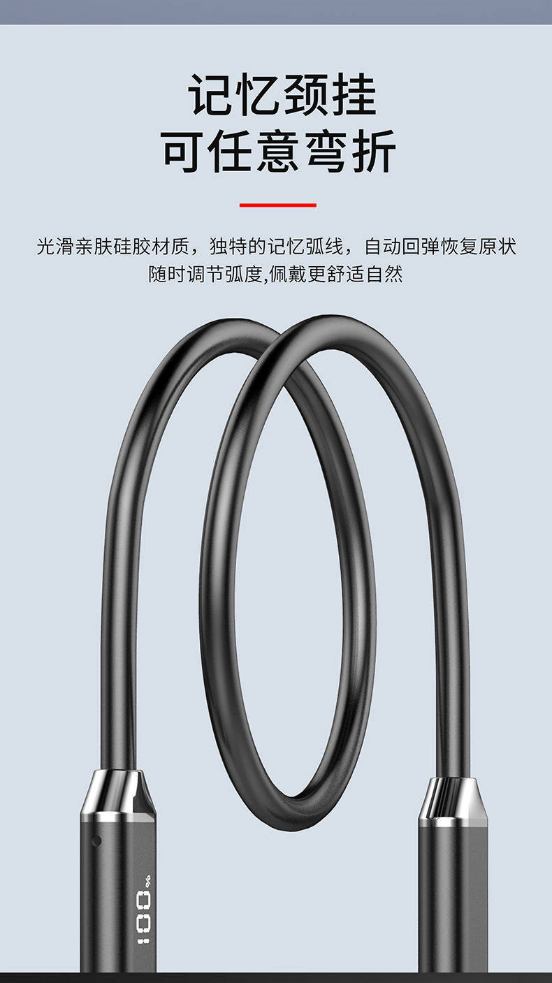 New 2025 Bluetooth Headphones, Wireless Neckband Style, Comfortable for Long-Wear, Suitable for Men and Women, Special for Sports and Running, High Battery Capacity