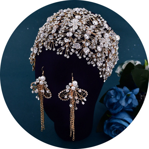 Youlapan bridal headwear European and American cross-border rhinestone handmade rhinestone hair accessories headband jewelry accessories wholesale HP240