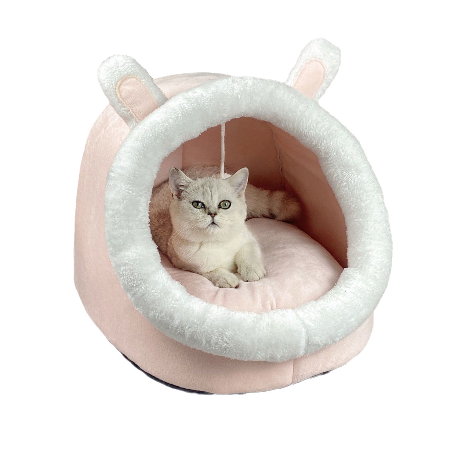 Mascota cuatro estaciones cálido gato nido invierno gato nido perrera Four Seasons suministros universal cerrado gato cama extraíble y lavable