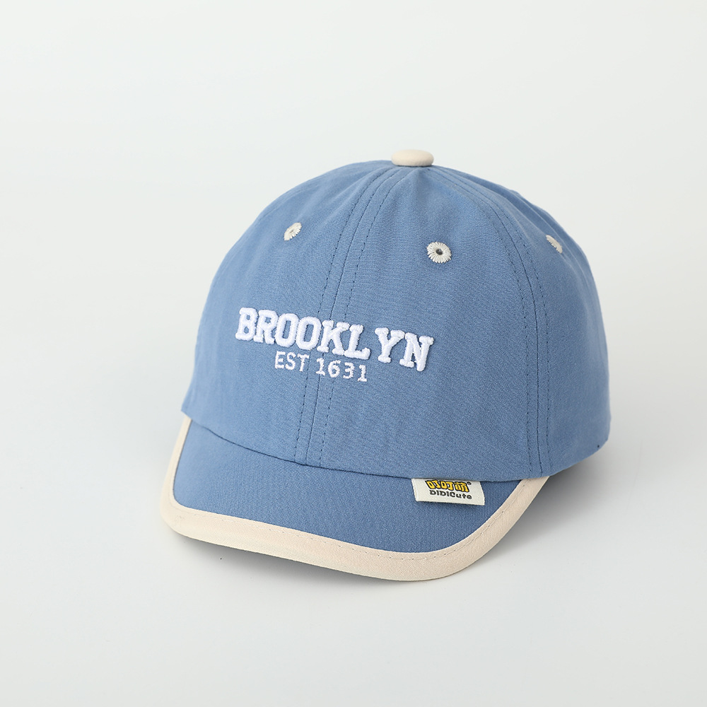 2025 primavera sombrero de niños bordado letras sombrero de béisbol bebé sombrero de bordes cortos sombrero de boca de pato sombrero para niños y niñas sombrero de sombrero