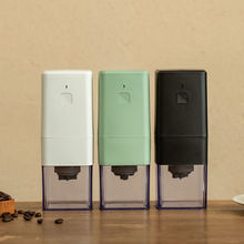 小方形电动磨豆机咖啡豆研磨器 咖啡机全自动现磨咖啡工具USB充电