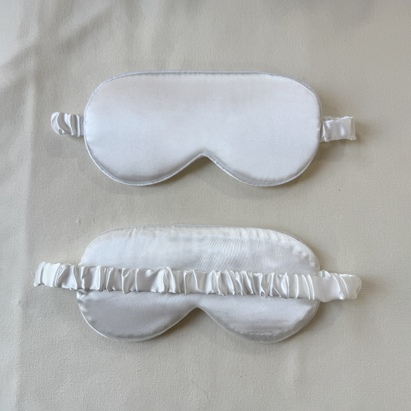 En stock al por mayor máscara de ojo satinado sueño sombreado estudiante transpirable intestino grueso elástico aire viaje máscara de ojo