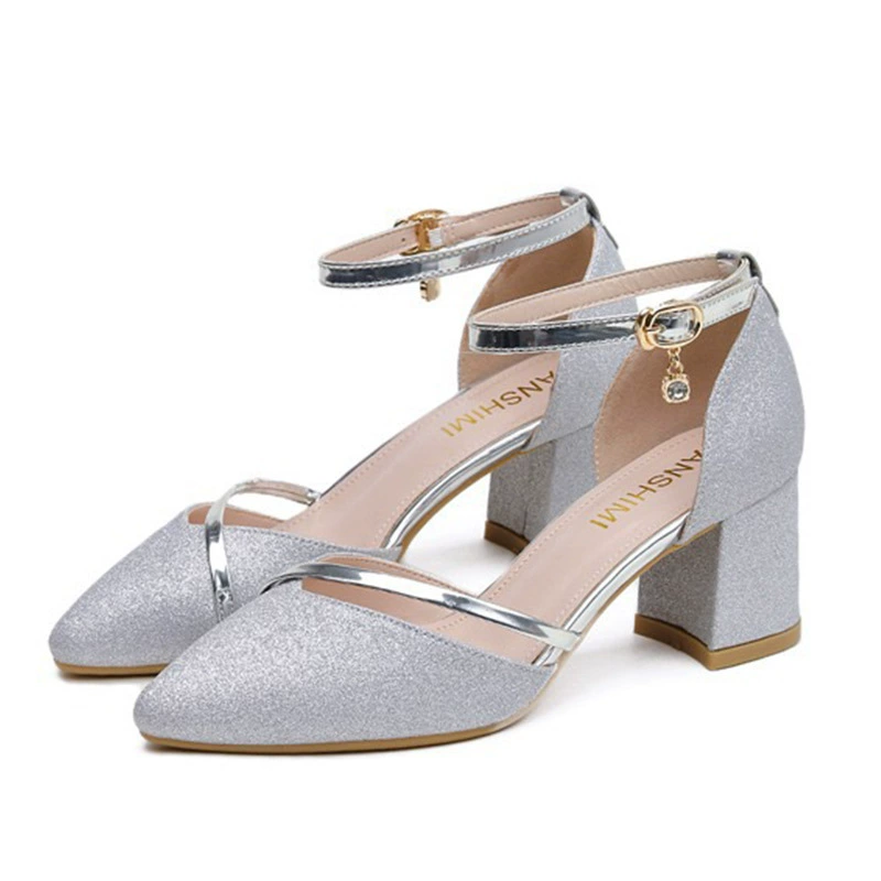 Summer sandals with a strap, 2023 collection, for bridesmaid