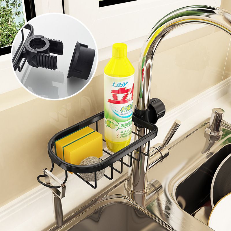 kitchen water tap Shelf pool sponge Drain shelf household Dishwasher Rag rack Hanging basket Storage Shelf