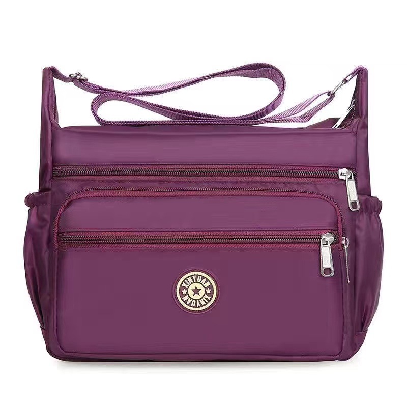 Bolsa de tela de flores bolsa de mensajero de las mujeres nueva bolsa de Madre de gran capacidad bolsa de hombro individual de mediana edad y ancianos bolsa de tela Oxford bolsa