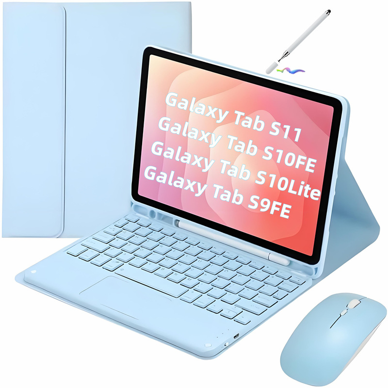 Samsung S11 Tablet Protective Case S10Lite Bluetooth Keyboard S9Fe Leather Case A11Plus Touch Magnetic Suction Suitable for 8 Samsung S11 Tablet Protective Case S10Lite Bluetooth Keyboard S9Fe Leather Case A11Plus Touch Magnetic Suction Suitable for 8