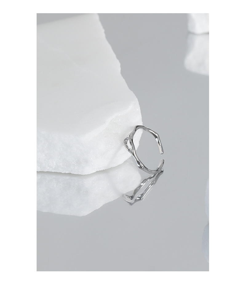 Fashion Geometric Sterling Silver Plating Open Ring 1 Piece