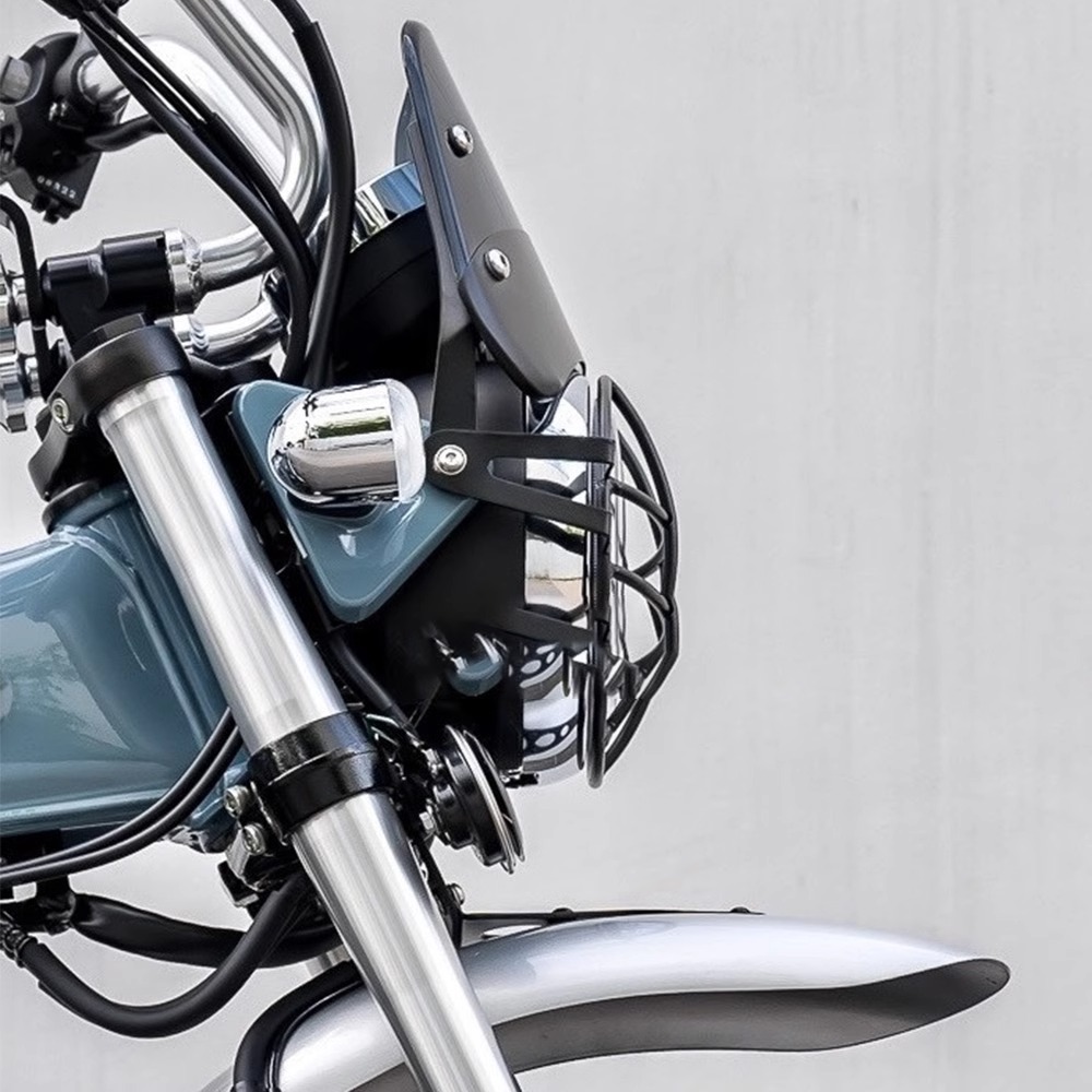 Suitable for Honda Dax125 Monkey125 Ct125 Modified Headlight Cover, Headlight Guard Bracket, Headlight Net