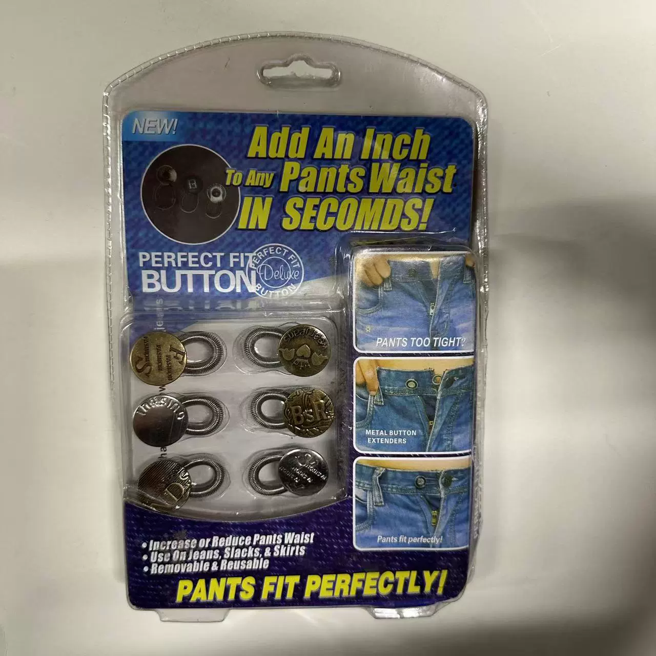 Perfect fit button пружинная пуговица металлическая усадочная пуговица регулируемая джинсовая застежка для талии