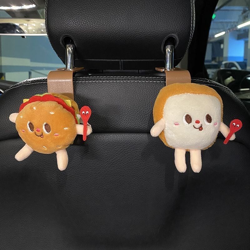 Pequeño gancho para automóviles en la parte posterior del asiento del automóvil encantador decoración interior del automóvil respaldo delantero multifuncional