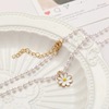 Design necklace, white chain from pearl, pendant, flowered, 23 years, simple and elegant design