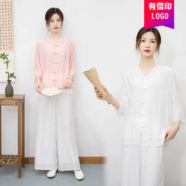新款#2025新款民族风禅意打坐练功服两件套国风瑜伽疗愈服冥想服