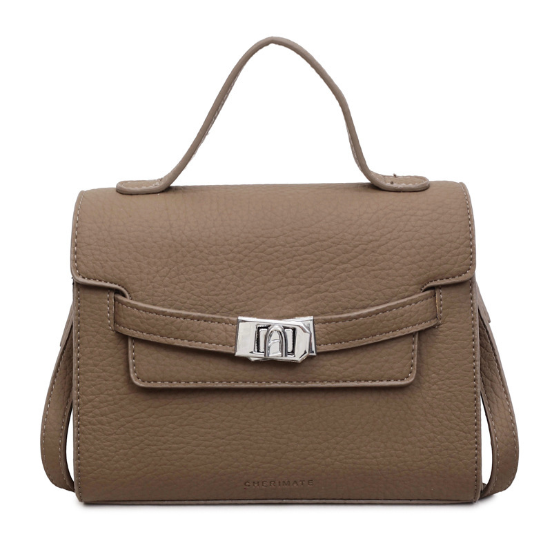 Sentido diario bolso pequeño para mujeres nuevo 2026 textura bolso de mano de transporte de moda ocio de hombro de tramo inclinado gris