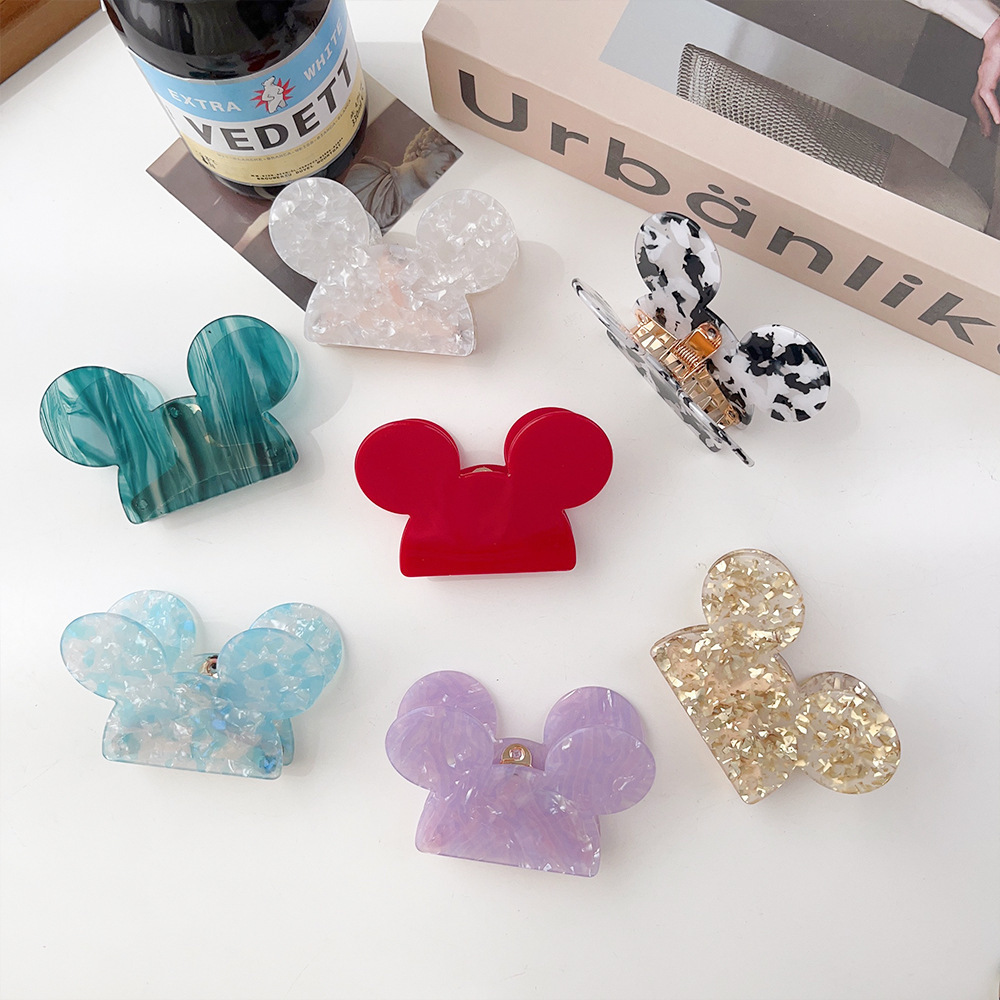 Cute Acrylic Head Grabber New Medium Size Back of the Head Shark Clip Hair Accessories Headdress Clip Hairpin for Women