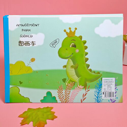 Children's A4 drawing book, primary school student's sketch book, cartoon thickened hot stamping cover, drawing book, picture book, graffiti wholesale