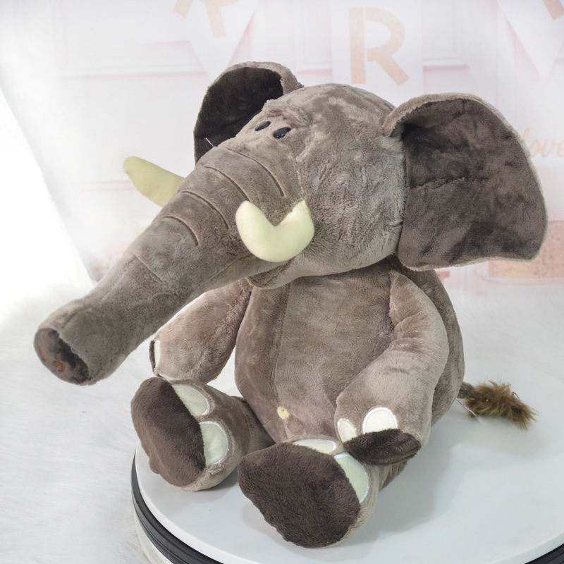 Lindo Animal de la selva elefante de peluche de juguete muñeca grande almohada muñeca del Día del Niño regalo de la actividad al por mayor