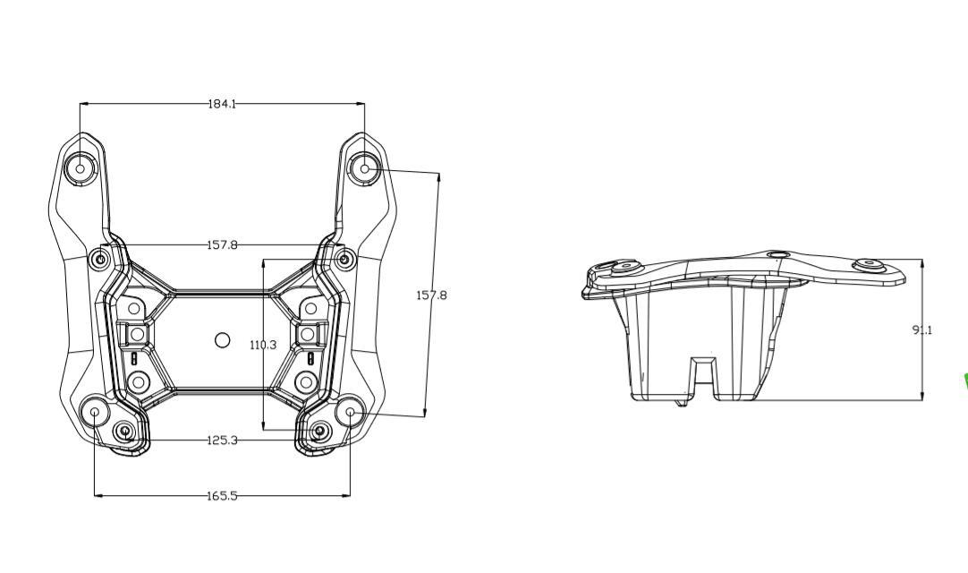 Suitable for Bmw 25 F800Gs Modified Manual Lifting Windshield to Increase the Windshield Height and Width