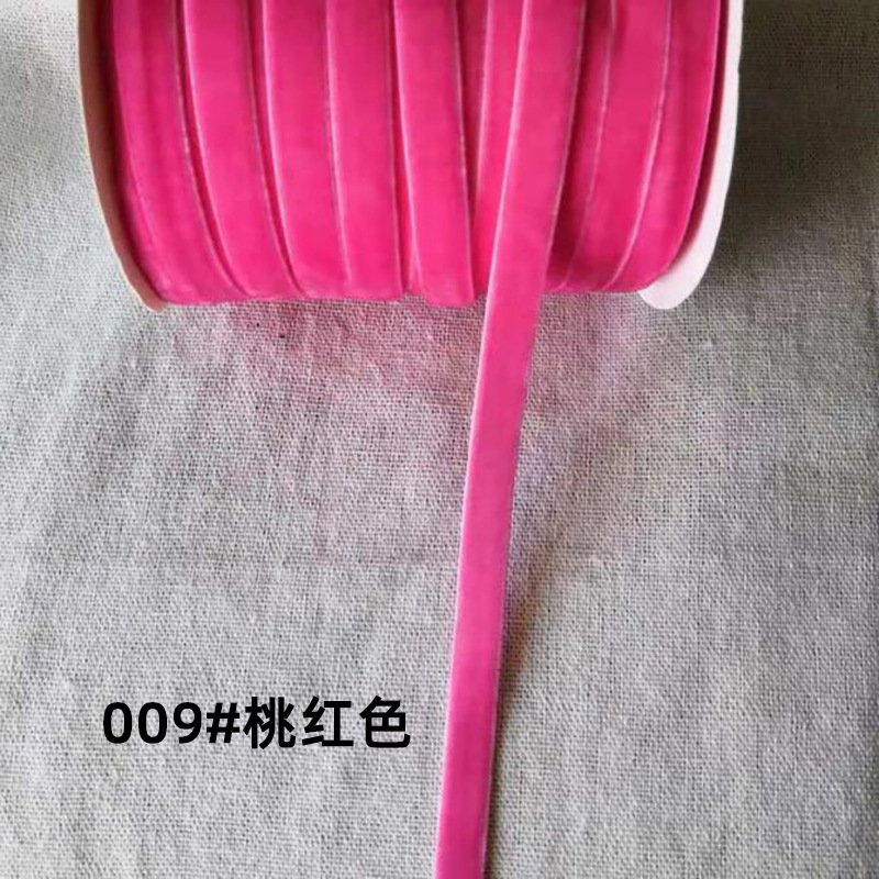 Nylon no elástico cinta de terciopelo de color cinta de terciopelo flocado cinta de tela cinta de lana arco ropa de bricolaje
