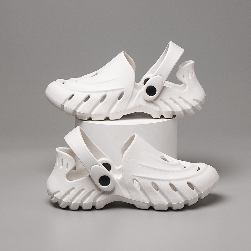 Summer Sandals 2023 New Breathable Baotou Cave Couple Leisure Beach Hollow Garden Shoes_voghion.com