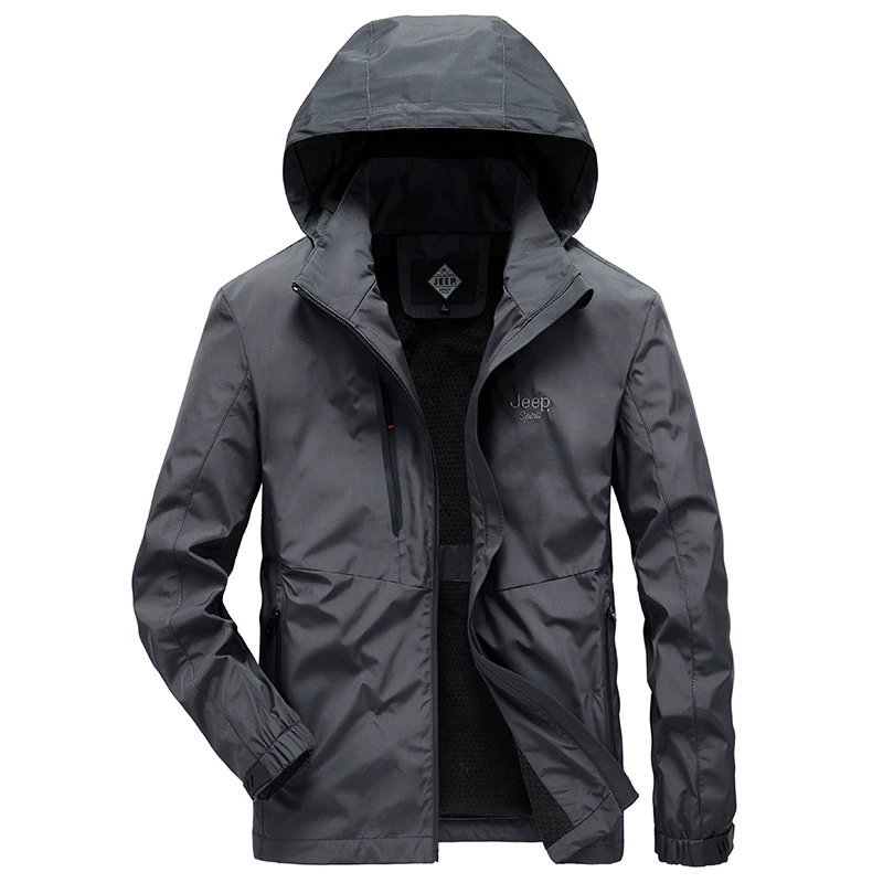 JEEP SPIRIT, новая мужская повседневная мужская куртка больших размеров с капюшоном, топ ZJY076