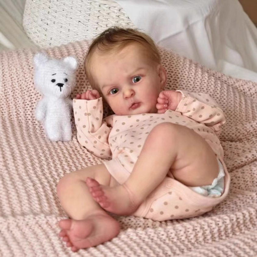 Muñeca Reborn Artesanal de 19 Pulgadas Jocy de Vinilo