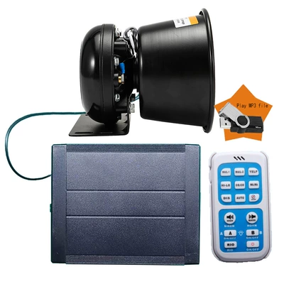 Car horn/tweeter 12V24V high-pitched remote control - as920bh-mp3-host-round-speaker-set-12v