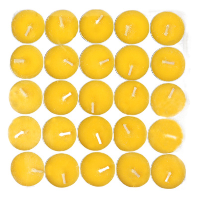 Fábrica al por mayor lámpara de mantequilla cera de té planta de cera de soja quema 1-4 horas templo bendición redonda cera de té