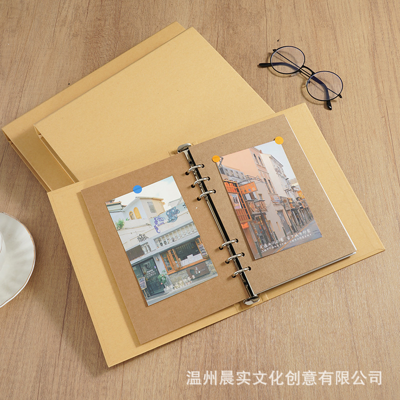 A4 成長記念アルバム 6 年生カップル手作り DIY フォトアルバム卒業シーズンクラスメート記録取り外し可能な B5 クラフト紙|undefined