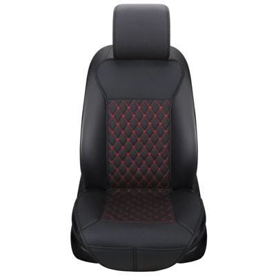 Universal seat cover Single-Piece Leather Seat Cushion - new-slim-waist-black-red-5253