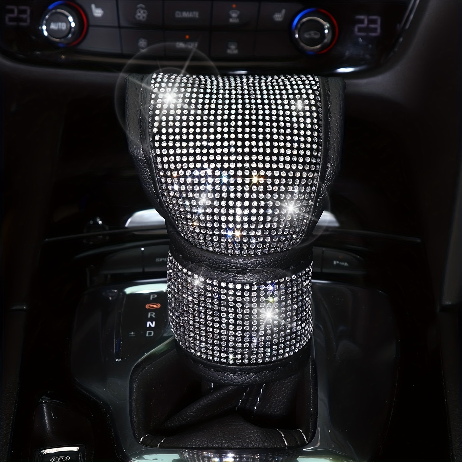 Cross-border explosions car steering wheel cover hot drill full drill gear sleeve seat belt shoulder pad cup cushion seven-piece set wholesale
