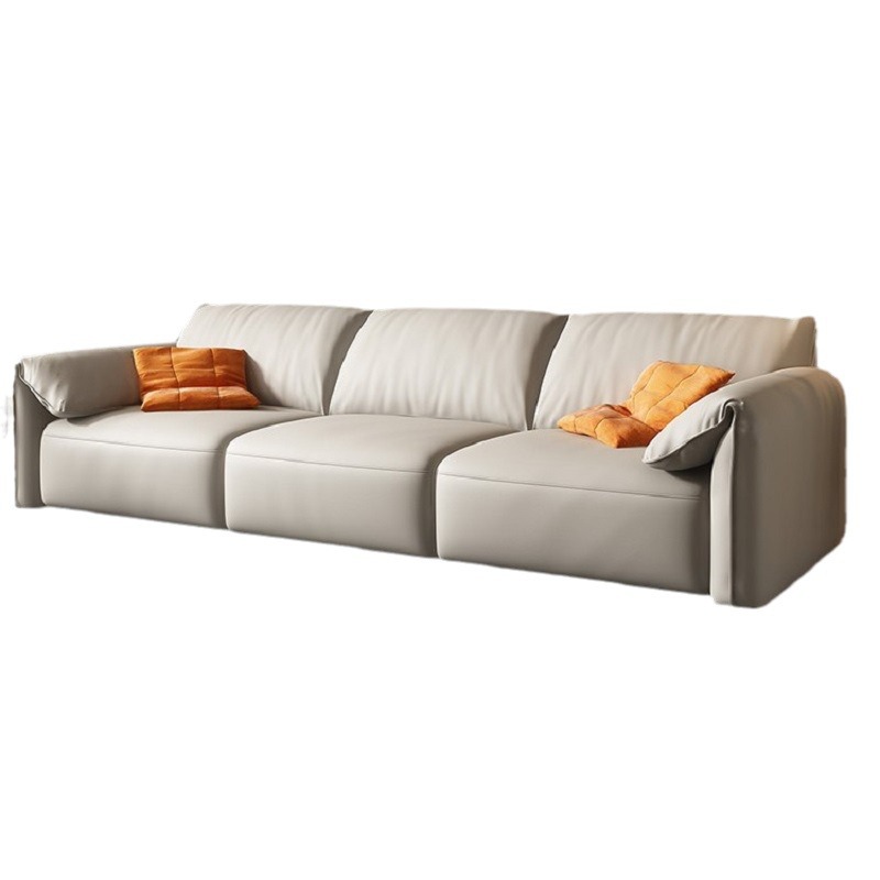Sofá de tela estilo italiano minimalista con diseño de orejas de elefante, diseño moderno y sencillo para apartamentos pequeños, función eléctrica extensible, sofá cama desplegable.