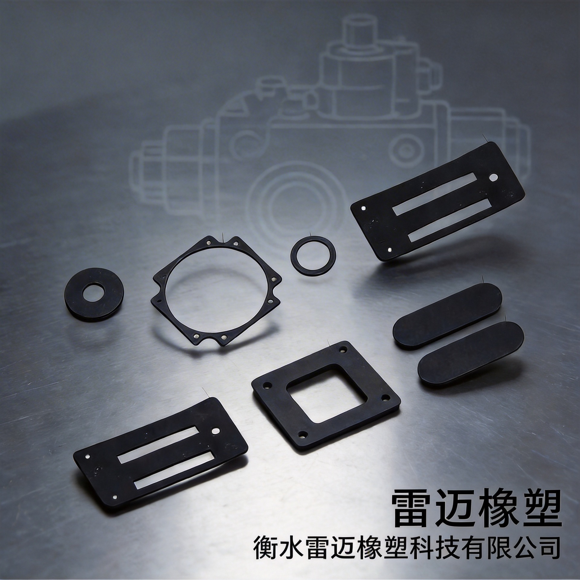 硅胶橡胶板硅胶密封耐温减震垫片免开磨具加工耐油防撞耐酸耐高温