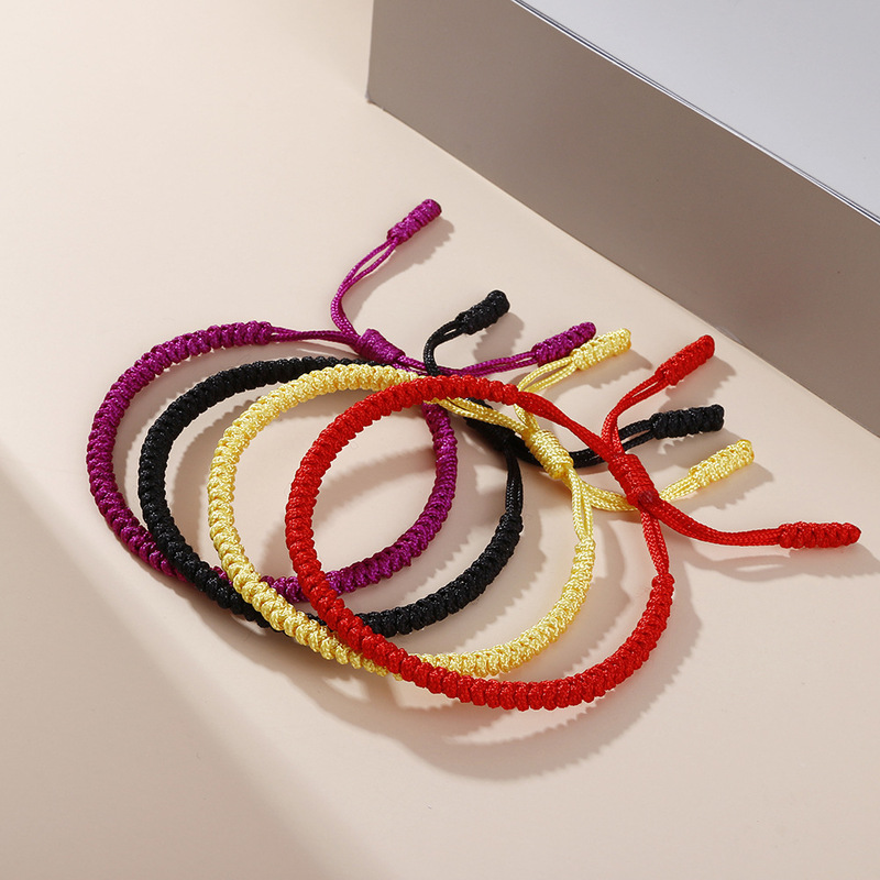 Creative Pure Thread Handmade DIY Braided Hand Rope Nylon Thread Riding Figure Knot Snake Knot Couple Set Bracelet Creative Pure Thread Handmade DIY Braided Hand Rope Nylon Thread Riding Figure Knot Snake Knot Couple Set Bracelet
