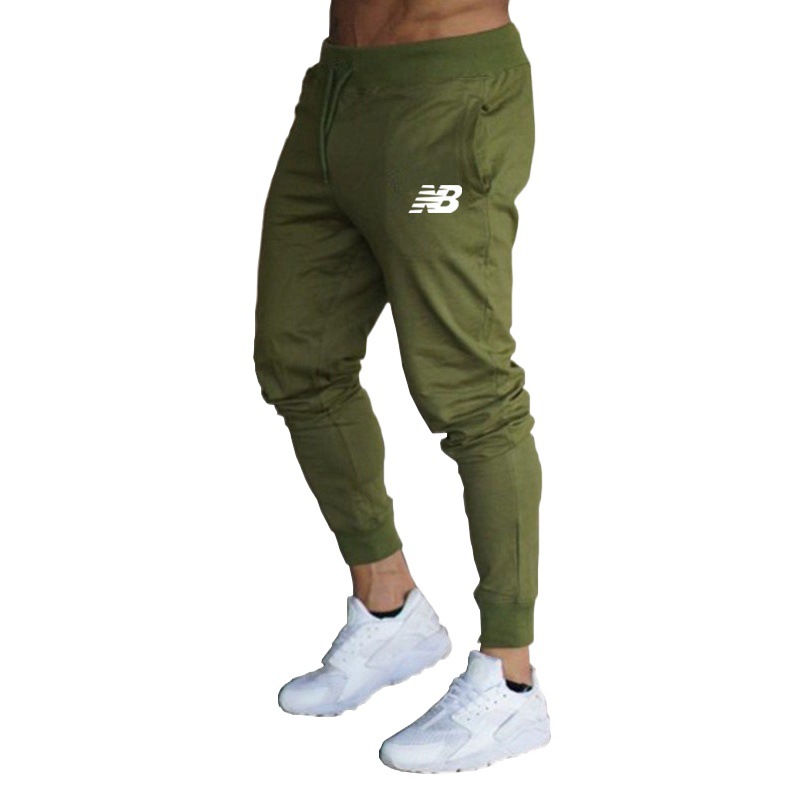 Nuevo AliExpress deportes de los hombres pantalones verano algodón casual flaco sweatpants apoyo logo2022