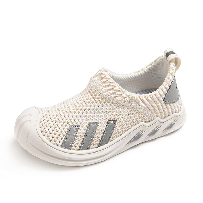 Zapatos para niñas, zapatos deportivos de malla transpirable, primavera y otoño 2025, nuevos zapatos de malla de verano para niños, zapatos blancos de malla única para bebés