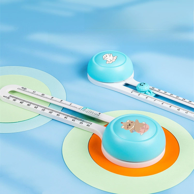 卡美 Cutting instrument Children's handbook DIY plastic round paper cutting machine arc tie knife positioning cutting tool