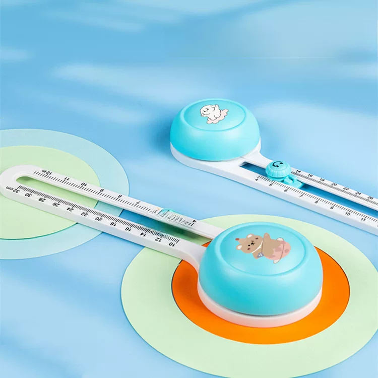 卡美 Cutting instrument Children's handbook DIY plastic round paper cutting machine arc tie knife positioning cutting tool