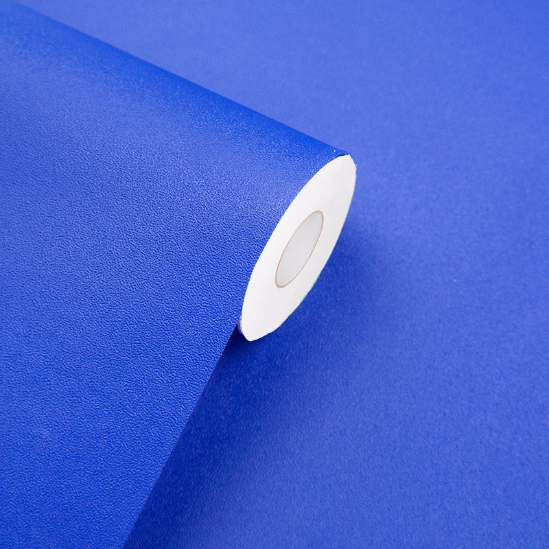 Dark blue wallpaper self-adhesive wholesale wallpaper self-sticking PVC decorative stickers waterproof press conference live background