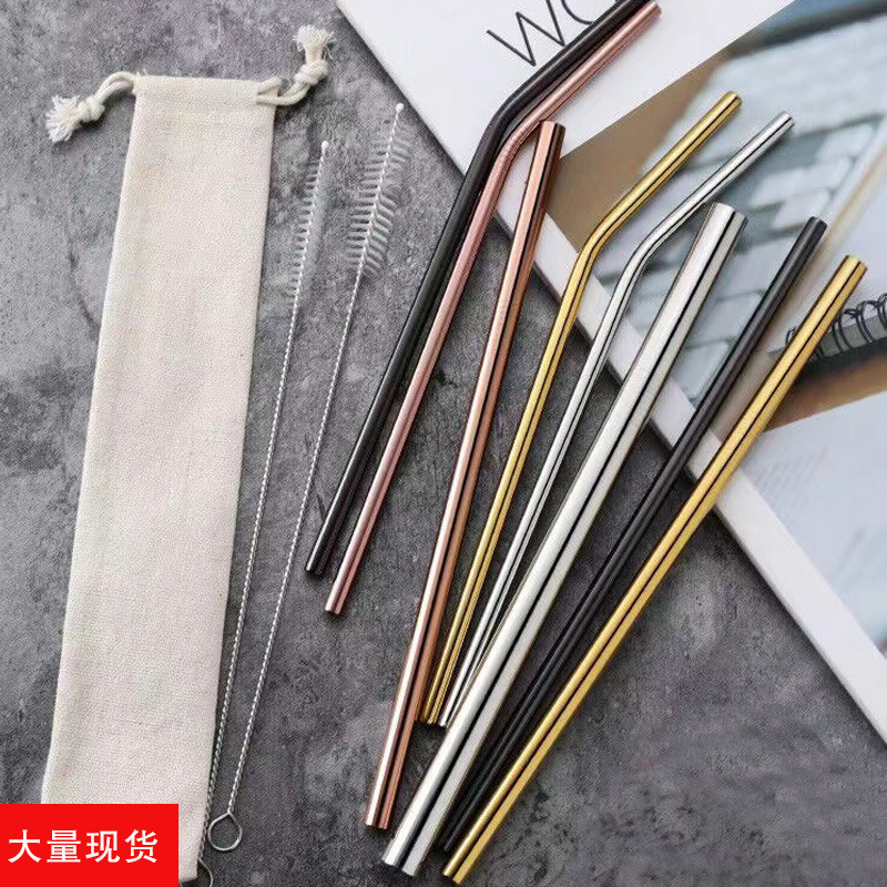 大量空白棉质铁吸管收纳袋 帆布束口袋加印ogo  筷子棉麻袋