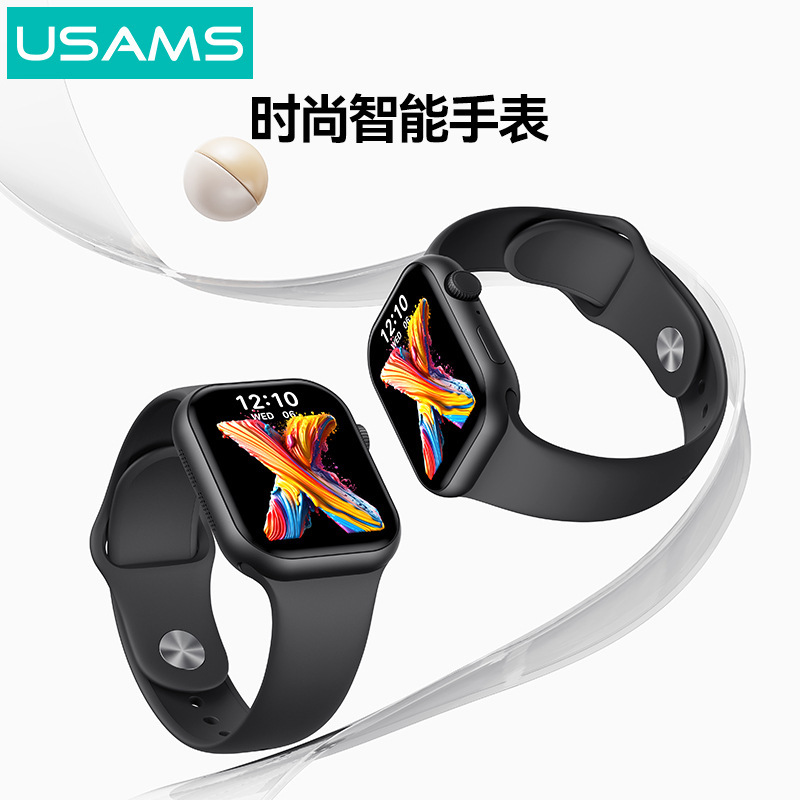 USAMS スマートウォッチ心拍数血圧 Bluetooth 通話健康検出写真電話スポーツ歩数計|undefined