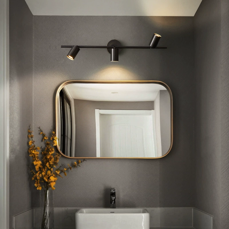 Copper LED front headlights for mirror for bathroom, sconce, light luxury style
